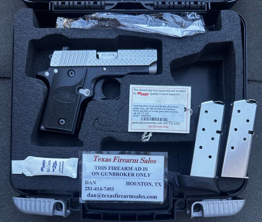 Scarce Sig Sauer P238 Diamond Plate .380 ACP, Discontinued-img-45