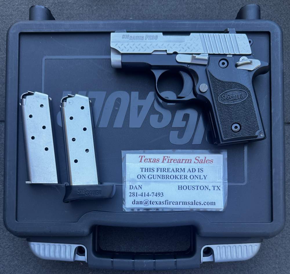 Scarce Sig Sauer P238 Diamond Plate .380 ACP, Discontinued-img-0