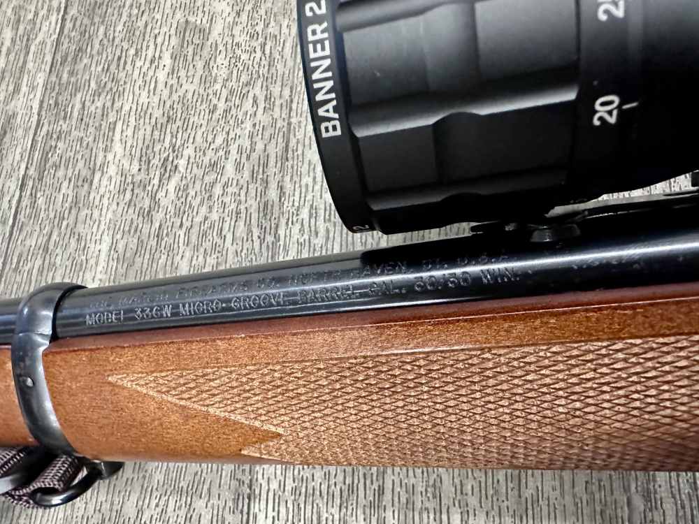 Marlin 336W 30-30 Winchester 20" barrel 3-12x40 Bushnell MADE 2006 JM stamp-img-14