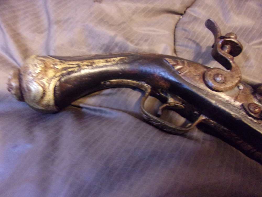Antique North African Flintlock Pistol-img-4