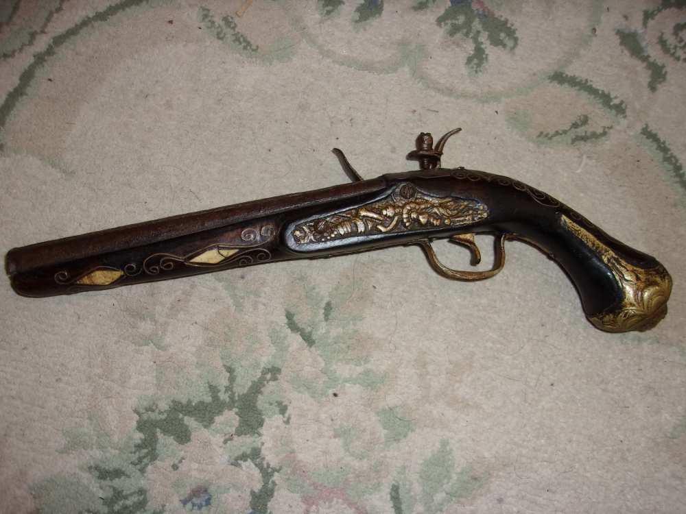 Antique North African Flintlock Pistol-img-1