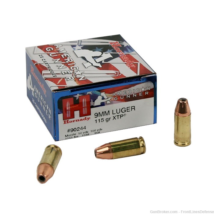 HORNADY AMERICAN GUNNER 9MM ROUNDS-img-1