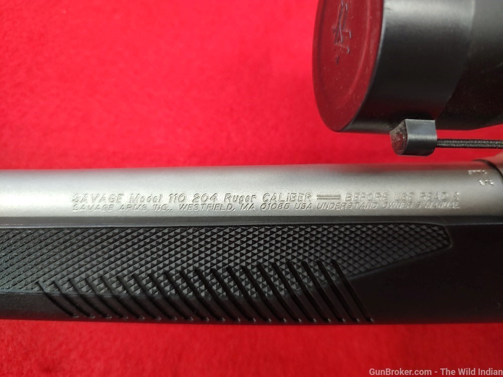 Savage Arms 57341 110 Apex Storm XP 204 Ruger 4+1 20", Matte Stainless Meta-img-1