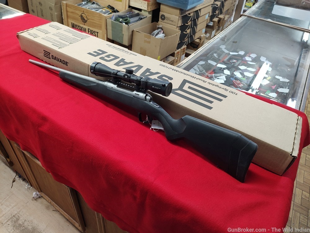 Savage Arms 57341 110 Apex Storm XP 204 Ruger 4+1 20", Matte Stainless Meta-img-0