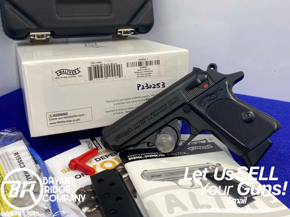 Walther PPK .380 ACP Black 3.3" *CLASSIC CONCEALED CARRY PISTOL*-img-0