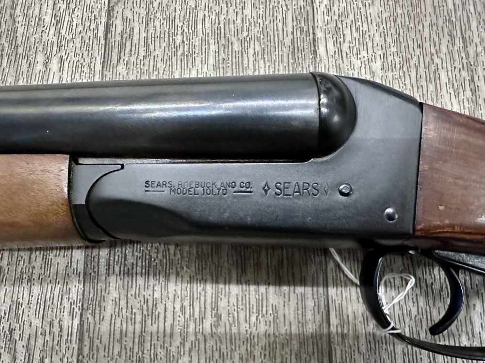 Sears Model 101.7D Side by Side Shotgun Savage Stevens 311 12ga 28" 1960's -img-8