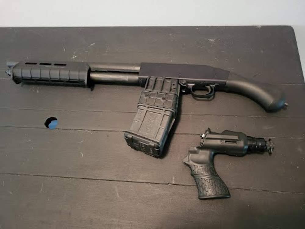 Unfired Mossberg shockwave 590m with magpul forend and box mag - updated-img-0
