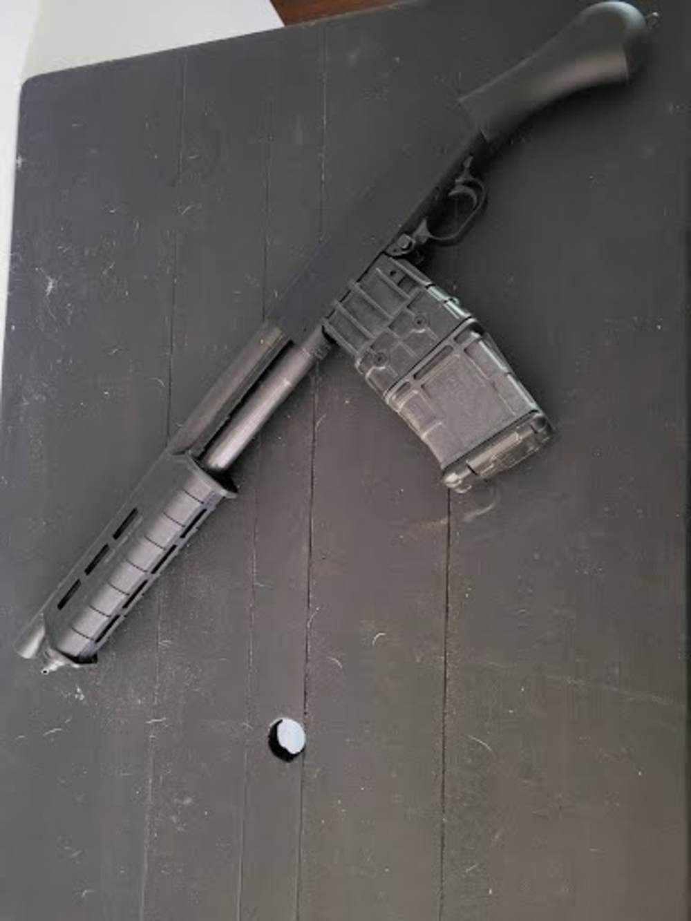 Unfired Mossberg shockwave 590m with magpul forend and box mag - updated-img-2