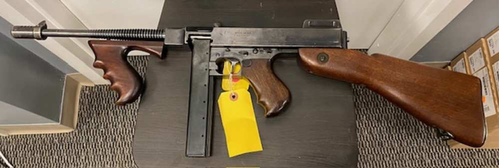 Colt Thompson Model 1921/1928 Navy Overstamp - Serial #14148 Fully Transfer-img-0