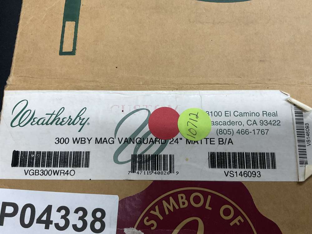 Weatherby Vanguard 300WBY MATTE B/A 3+1 24” **NO RESERVE**-img-14
