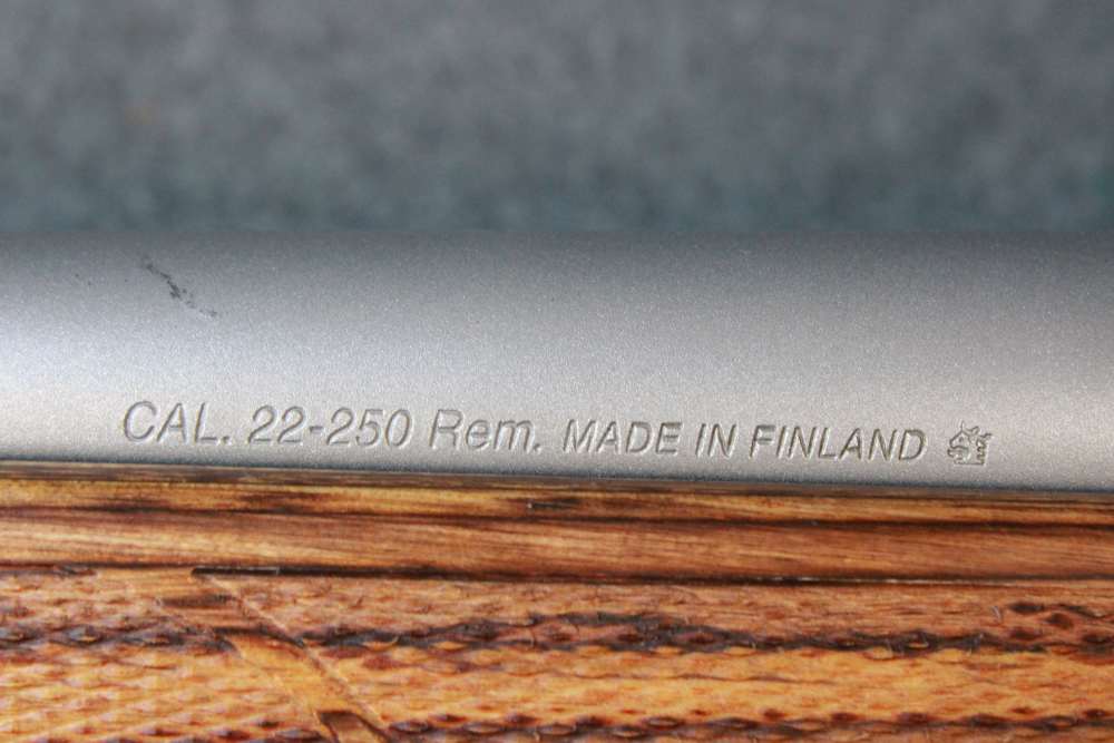 SAKO III Stainless in Laminate stock with scope rings  .22-250Rem 1¢ no res-img-38
