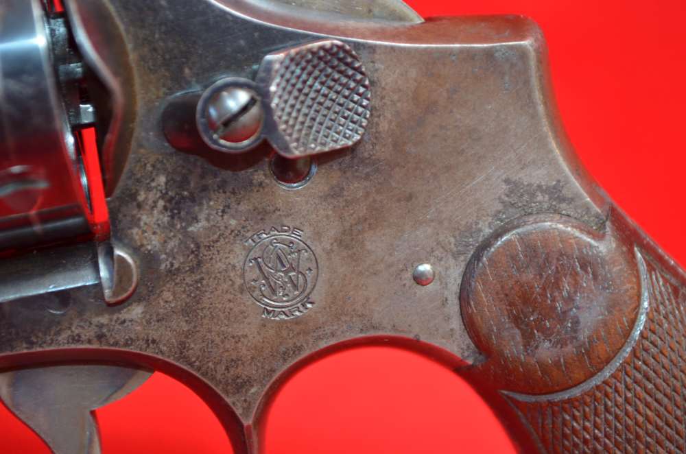 S&W Model 10 (1905) Pre- WWII- Mfg. 1922-1923 Factory Diamond Grips-img-2