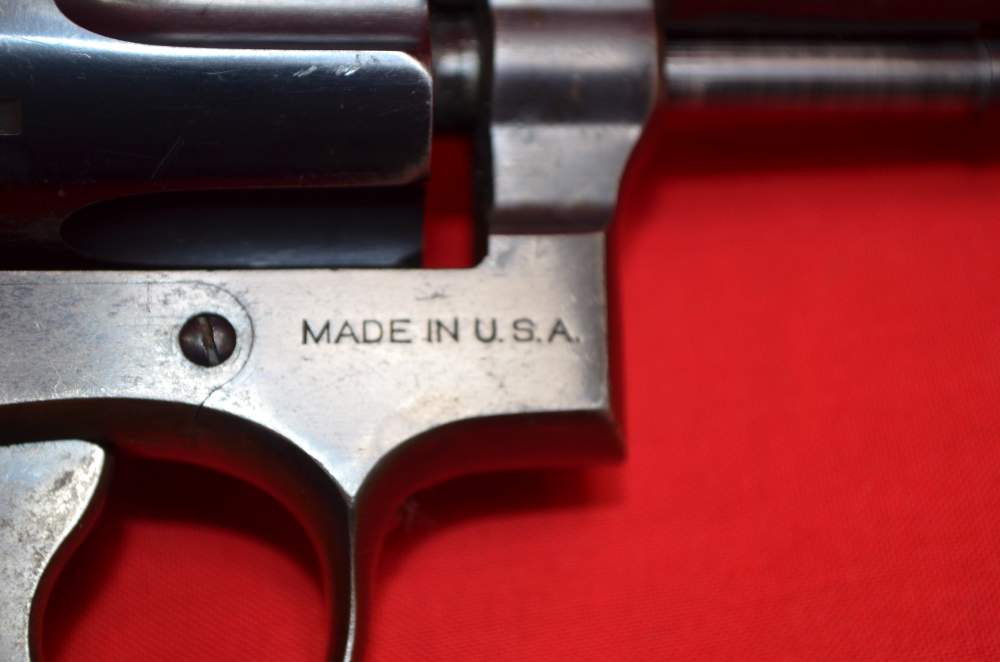 S&W Model 10 (1905) Pre- WWII- Mfg. 1922-1923 Factory Diamond Grips-img-5