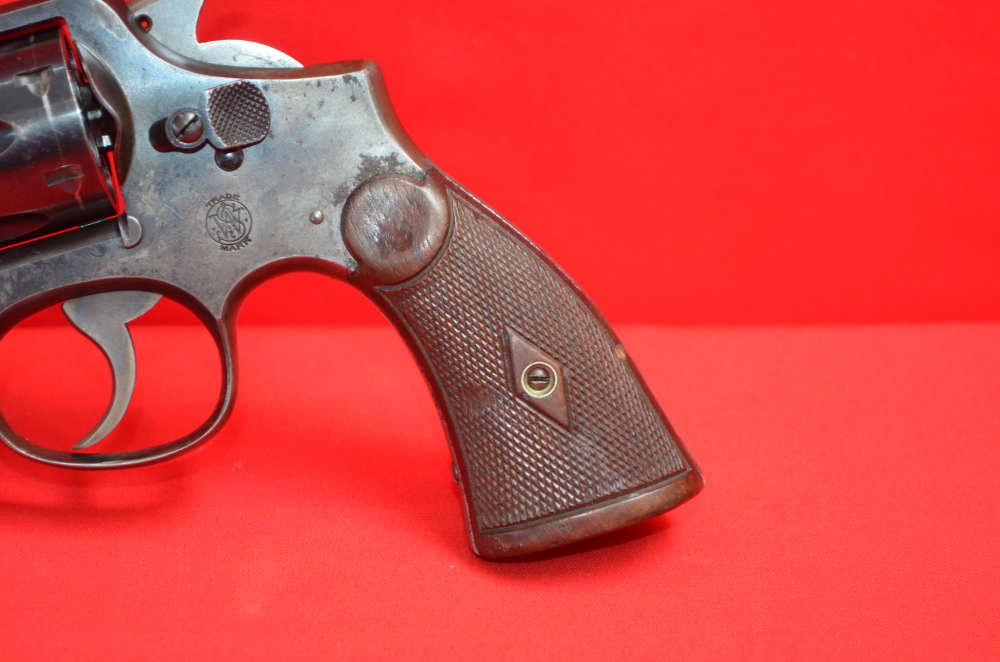 S&W Model 10 (1905) Pre- WWII- Mfg. 1922-1923 Factory Diamond Grips-img-4