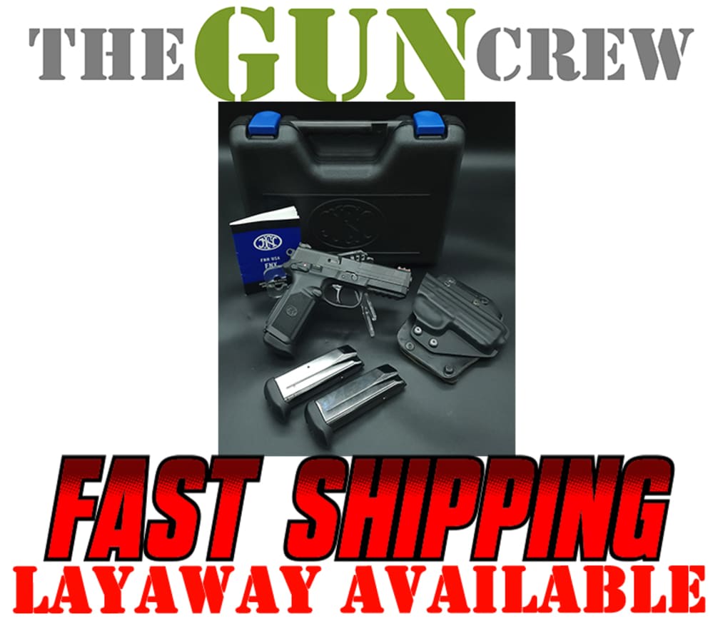 FNH FN FNX-45 45ACP FNX45 W/ Holster Box 3 Mags 66960 Black 4.5" Layaway-img-0