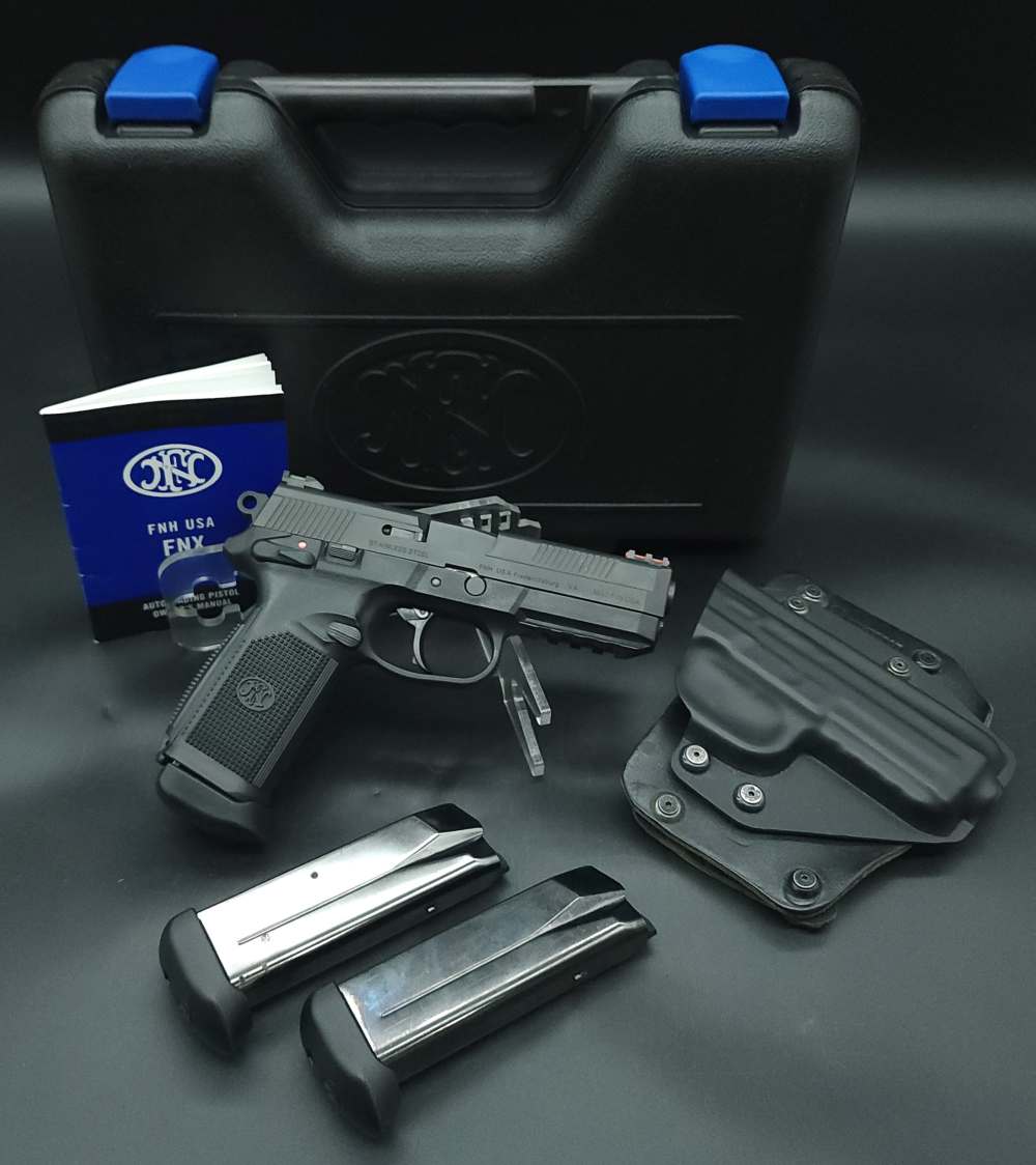 FNH FN FNX-45 45ACP FNX45 W/ Holster Box 3 Mags 66960 Black 4.5" Layaway-img-4