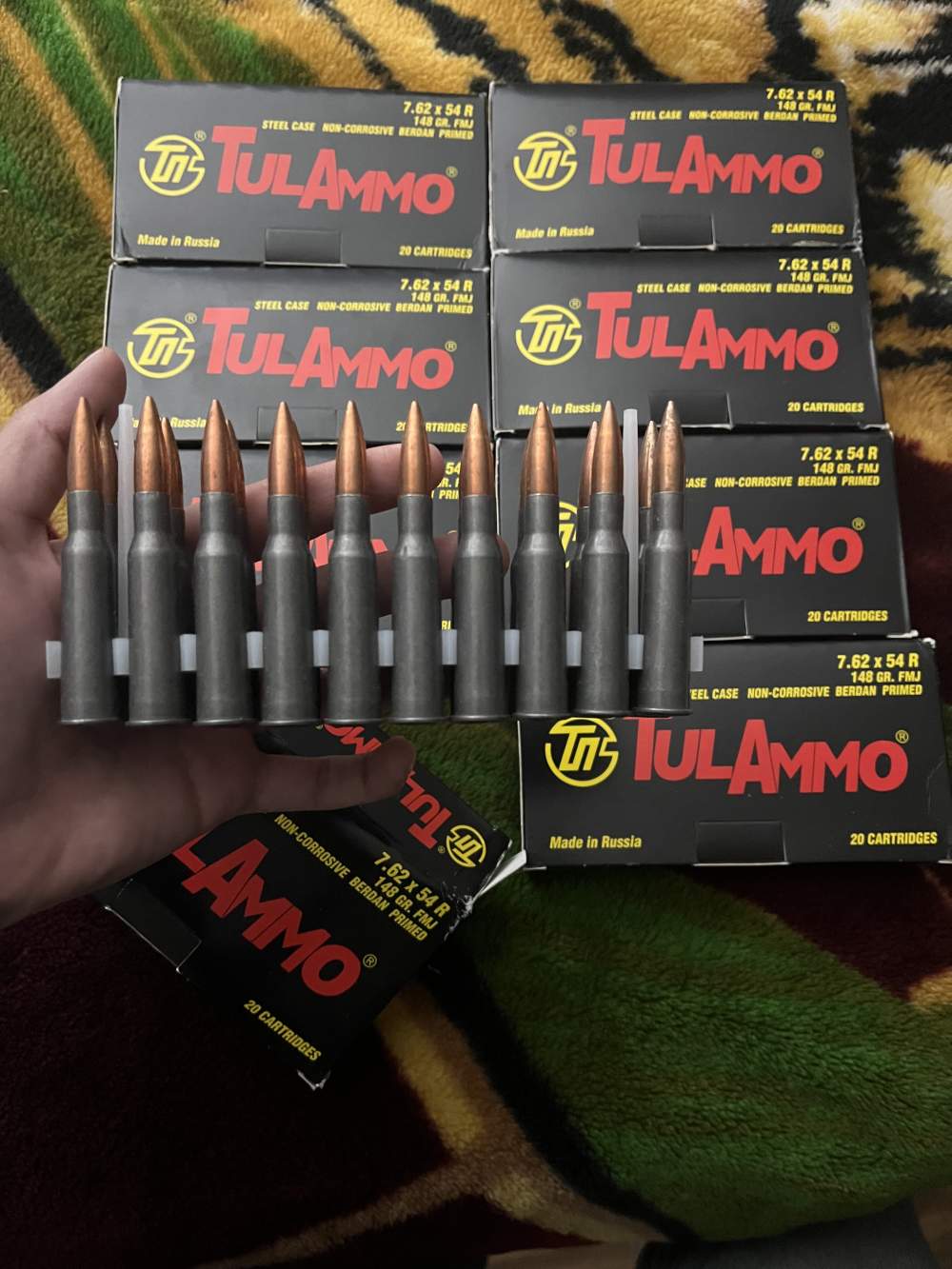TULAMMO 160 rounds of 7.62x54R ( PRE-Rebrand) -img-1