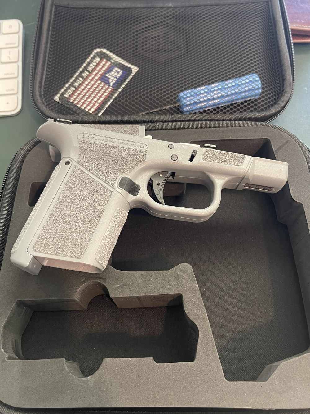 GForce GF9 - FITS Glock 26 9mm Slides G26 - CLONE - Complete Frame GREY-img-1