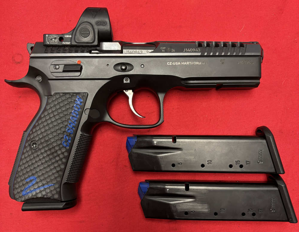 CZ-USA SHADOW 2 9mm case/papers 3-17rd mags Trij SRO 4¾" DA/SA no irons CGW-img-5