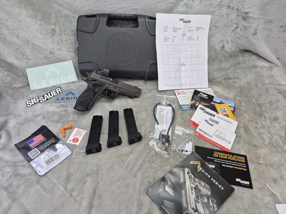 Sig Sauer P226 X5 Legion 9mm with Holosun & Night Sights 3 Mags – EXCELLENT-img-0