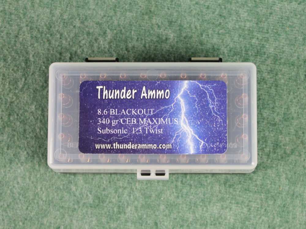 8.6 Blackout 50ct Thunder Ammo Subsonic 340gr Maximus Starline Brass-img-1