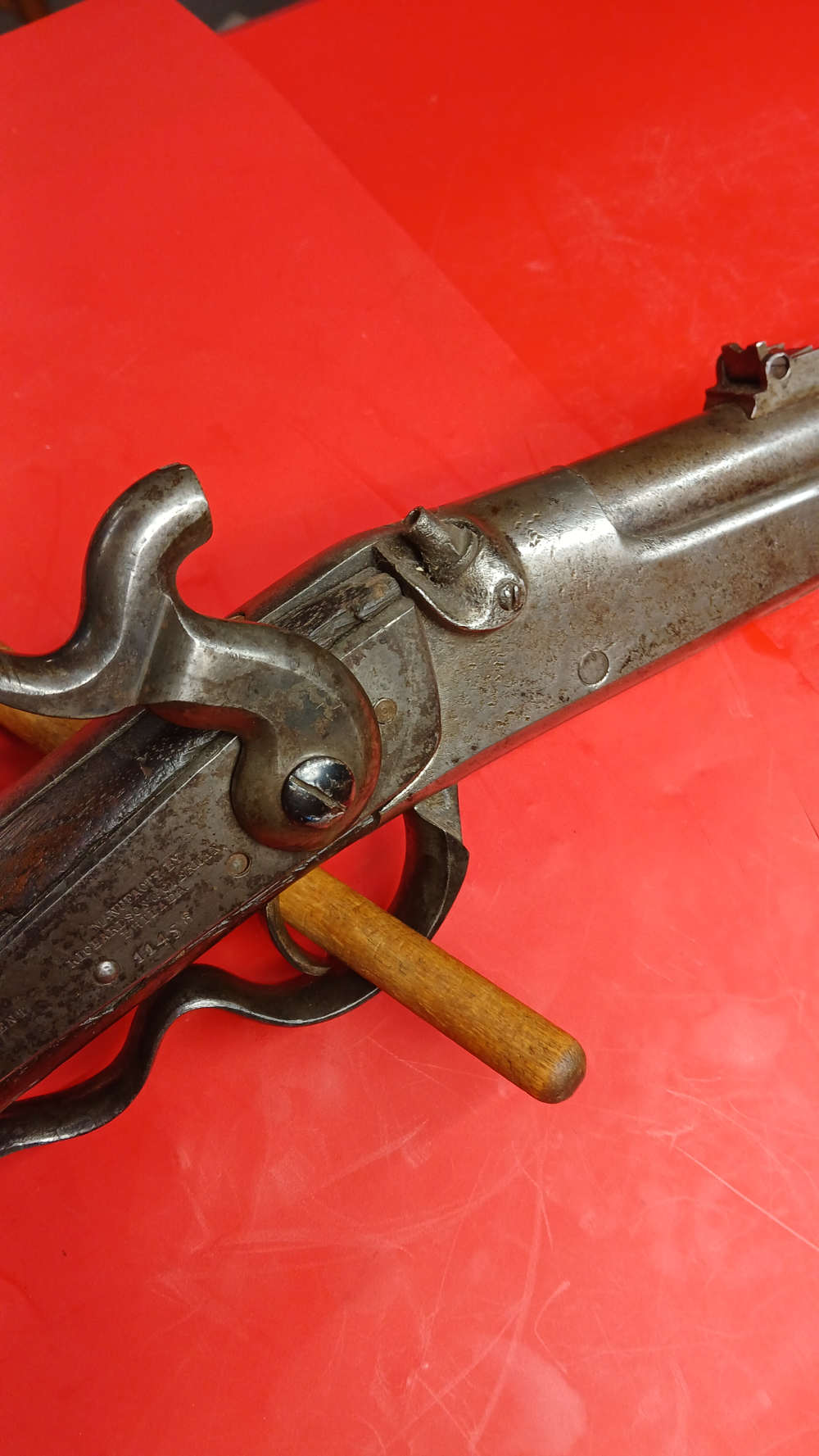 richardson and overman - civil war carbine - gallager 50 cal. -img-2