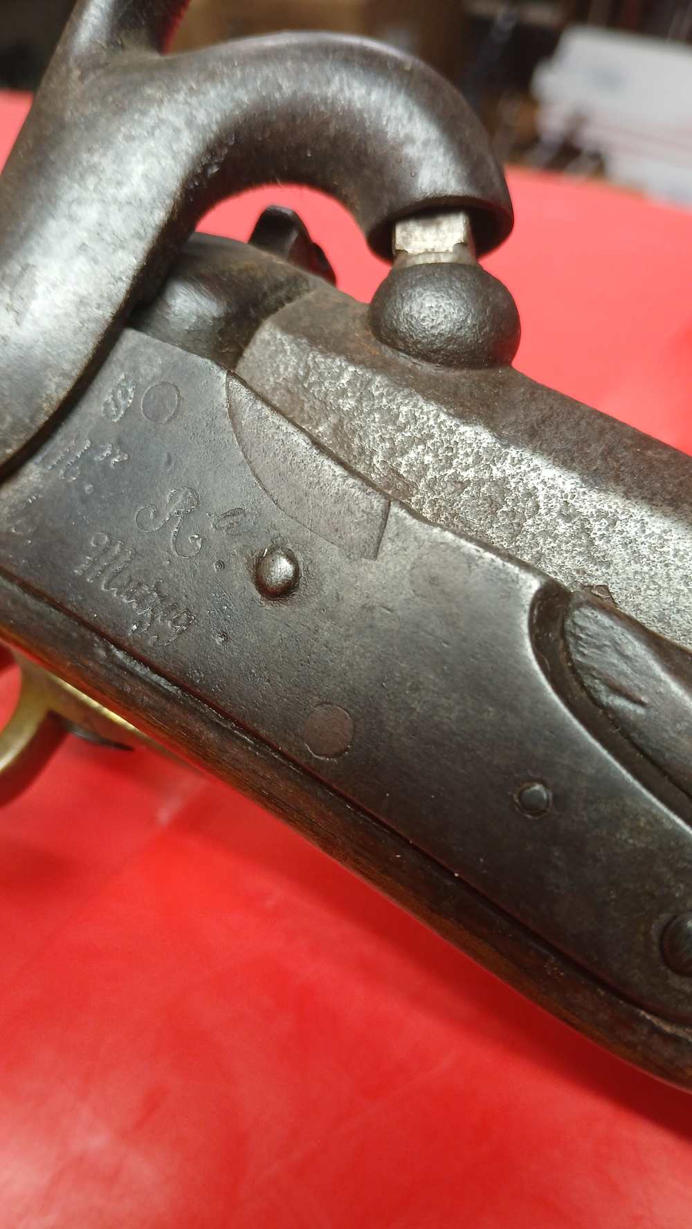 french 1836 - 69 cal - mutzig lancers muketoon carbine rifle - civil war. -img-4