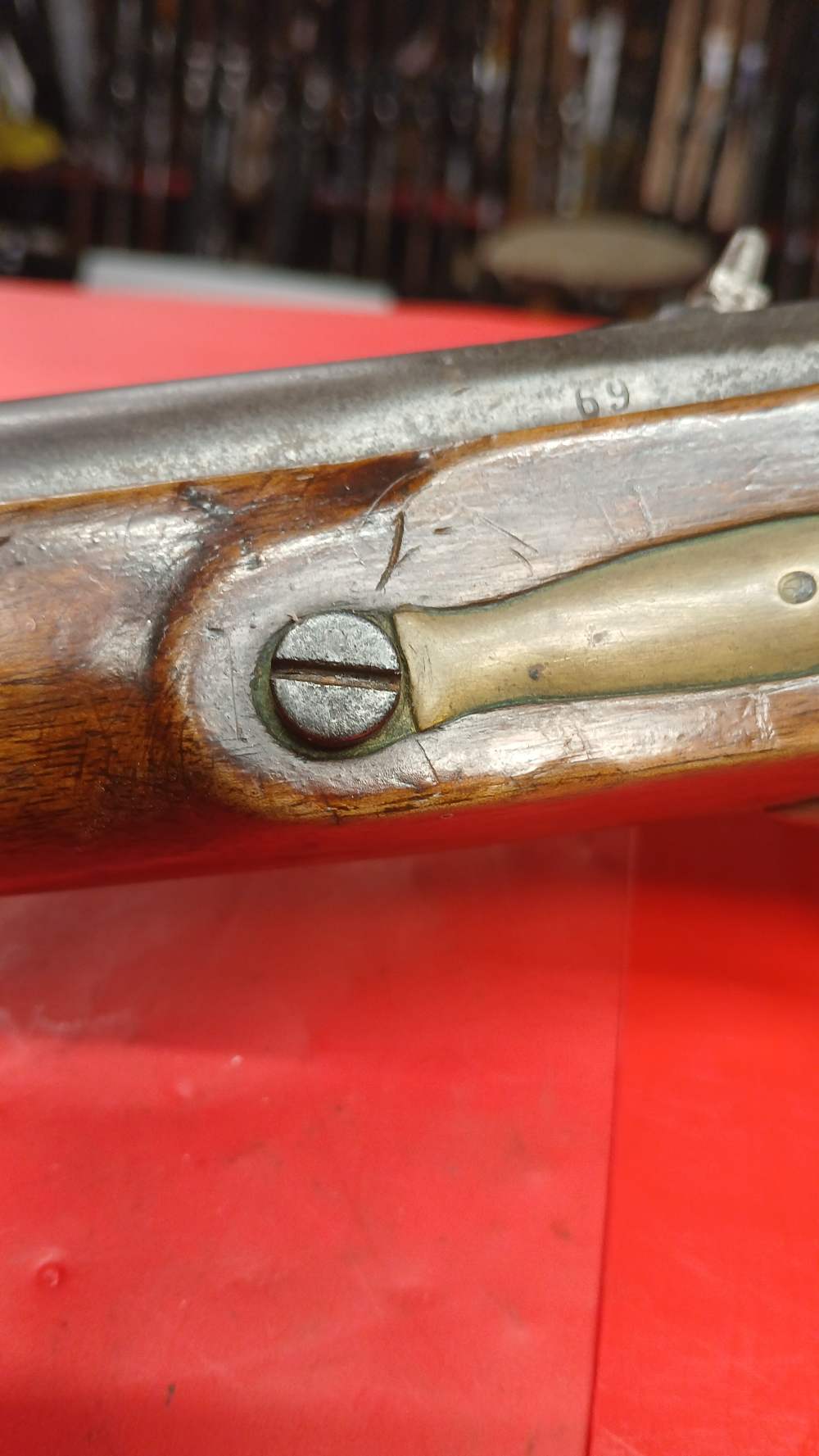 french 1836 - 69 cal - mutzig lancers muketoon carbine rifle - civil war. -img-21
