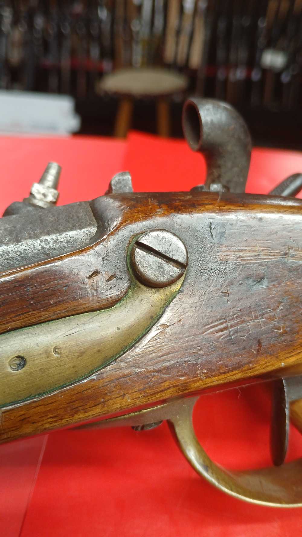 french 1836 - 69 cal - mutzig lancers muketoon carbine rifle - civil war. -img-22