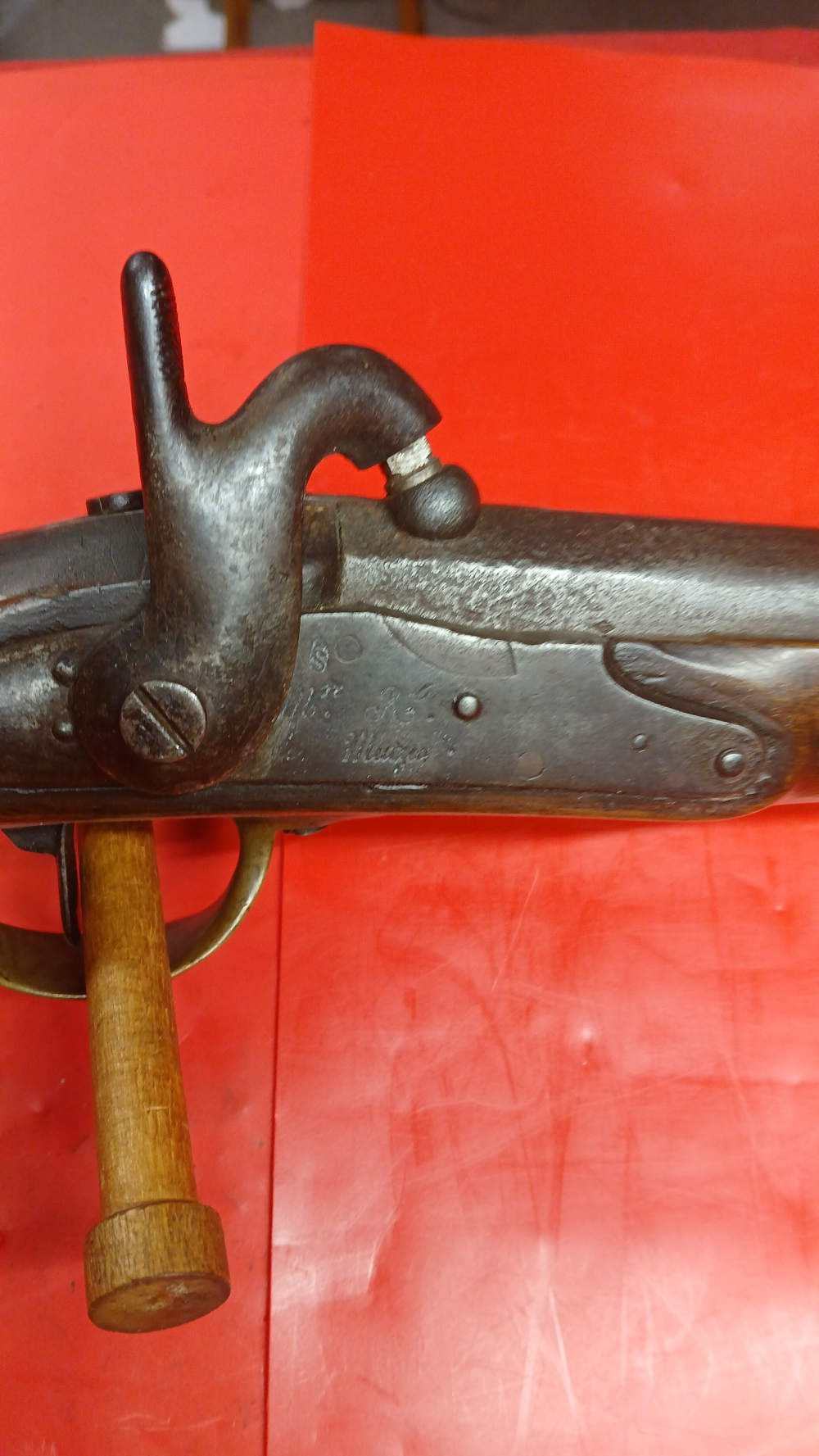french 1836 - 69 cal - mutzig lancers muketoon carbine rifle - civil war. -img-3