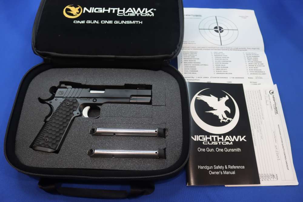 Nighthawk Custom FIREHAWK 1911Pistol 10MM COMPENSATED NHC SA New FIRE HAWK-img-0