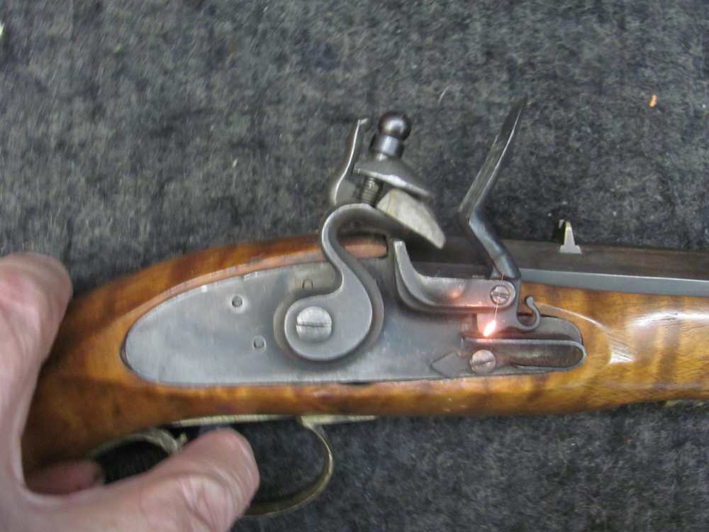 "MONARCH" 45 Cal BIG Flintlock Pistol - Ugly But Sparks Fine -Pirates Need -img-14