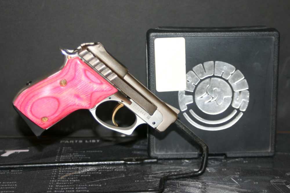 Taurus PT-22  .22LR  Ex condition  Pink Grips-img-3