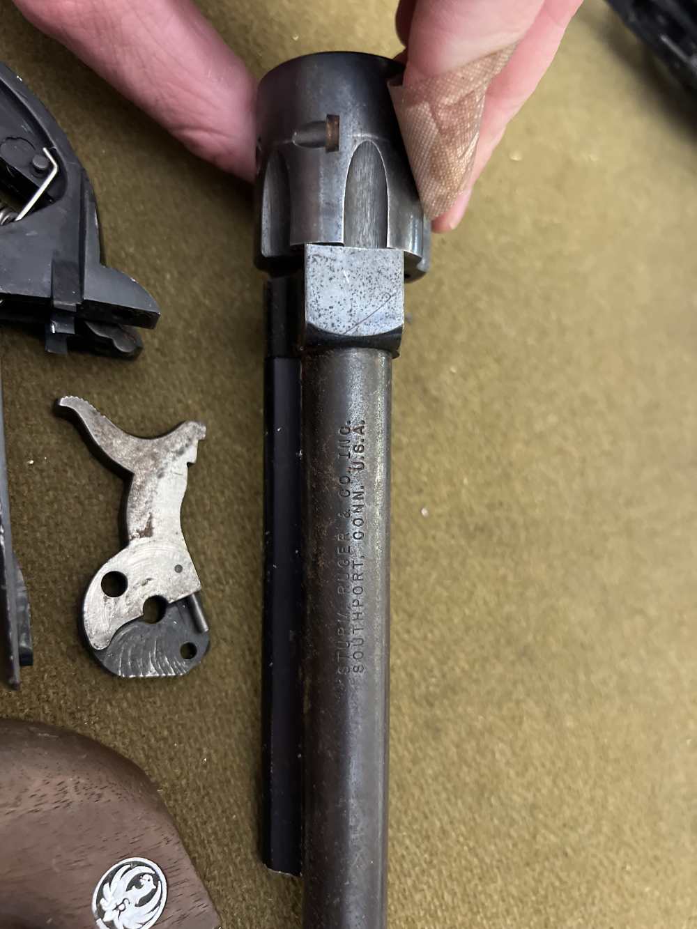 Ruger Pre Warning Single Six .22LR revolver parts kit repair lot barrel etc-img-1