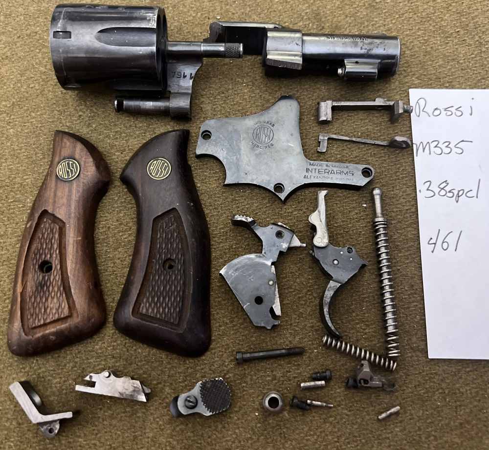 Rossi M335 .38 Special revolver parts kit repair lot barrel grips cylinder -img-0