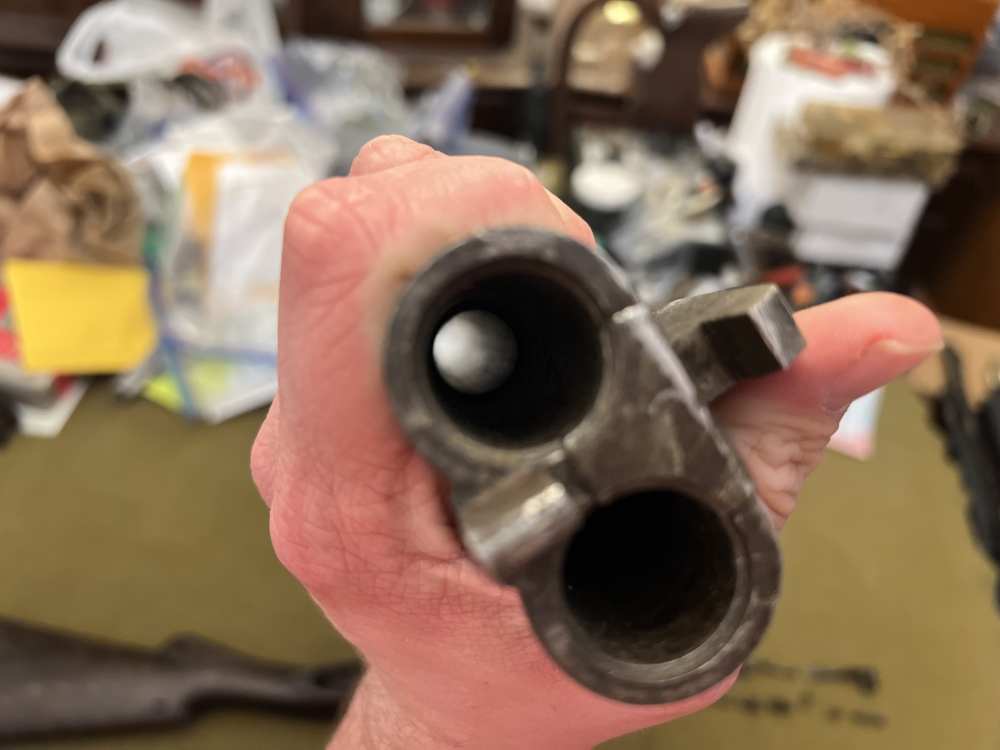 Oxford Arms 12 gauge double barrel shotgun parts kit stock barrel internals-img-10