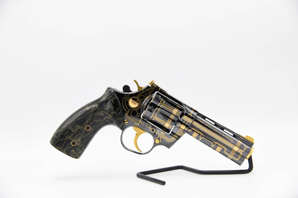 KORTH Custom BITCOIN 357 Magnum 4" 24KT Gold #40-img-0