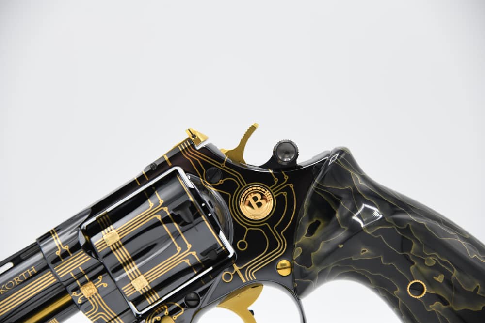 KORTH Custom BITCOIN 357 Magnum 4" 24KT Gold #40-img-4