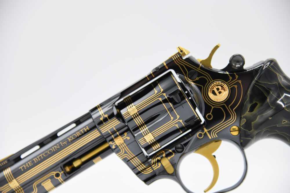 KORTH Custom BITCOIN 357 Magnum 4" 24KT Gold #40-img-5