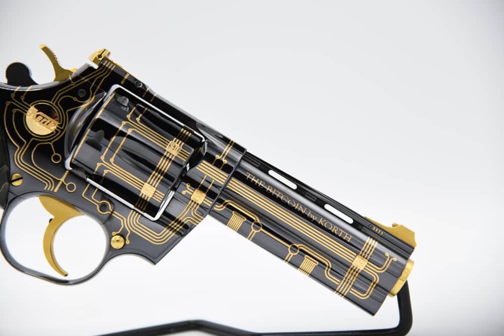 KORTH Custom BITCOIN 357 Magnum 4" 24KT Gold #40-img-1