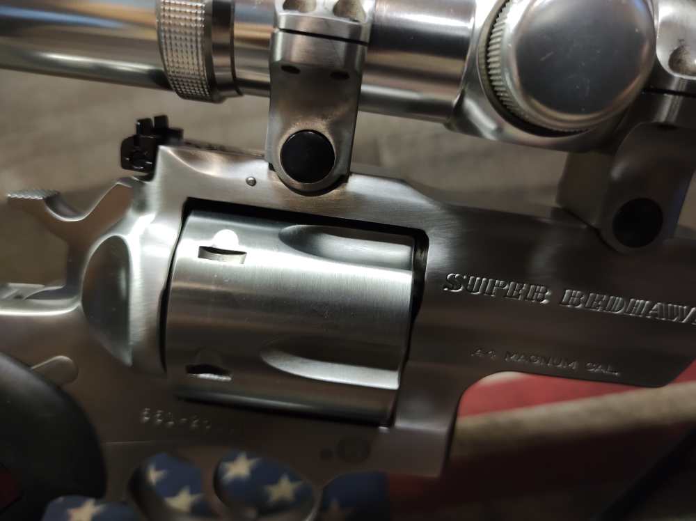 RUGER SUPER REDHAWK 44 MAG 7.5"Brl w/ Tasco 2x22 Pro-Class Scope Mfg1997 NR-img-19