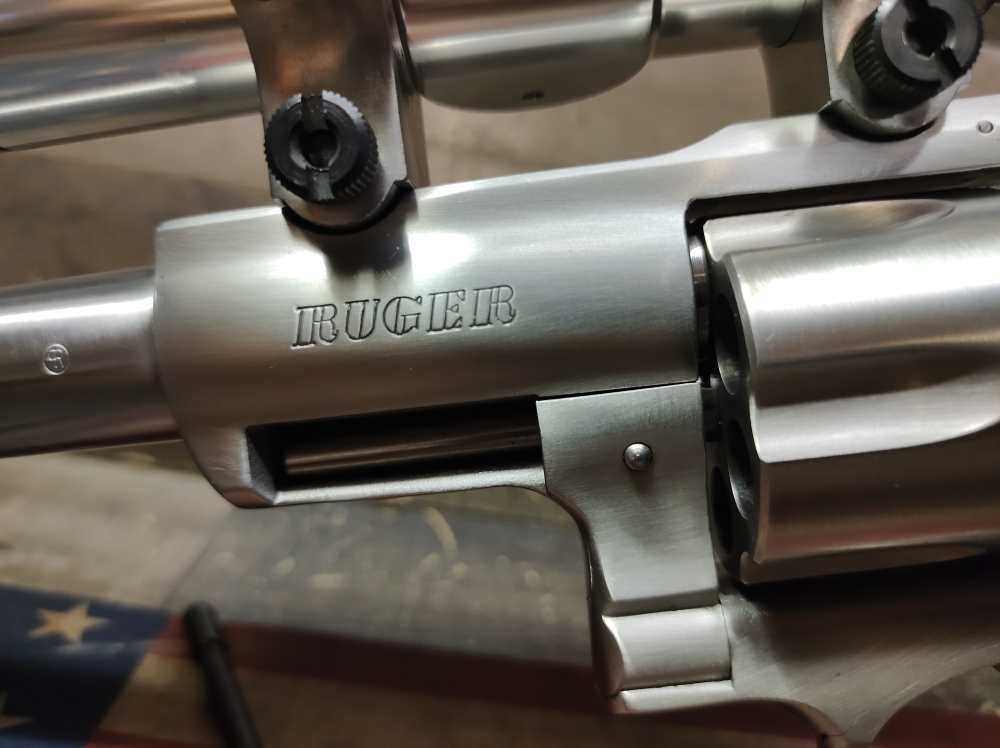 RUGER SUPER REDHAWK 44 MAG 7.5"Brl w/ Tasco 2x22 Pro-Class Scope Mfg1997 NR-img-43