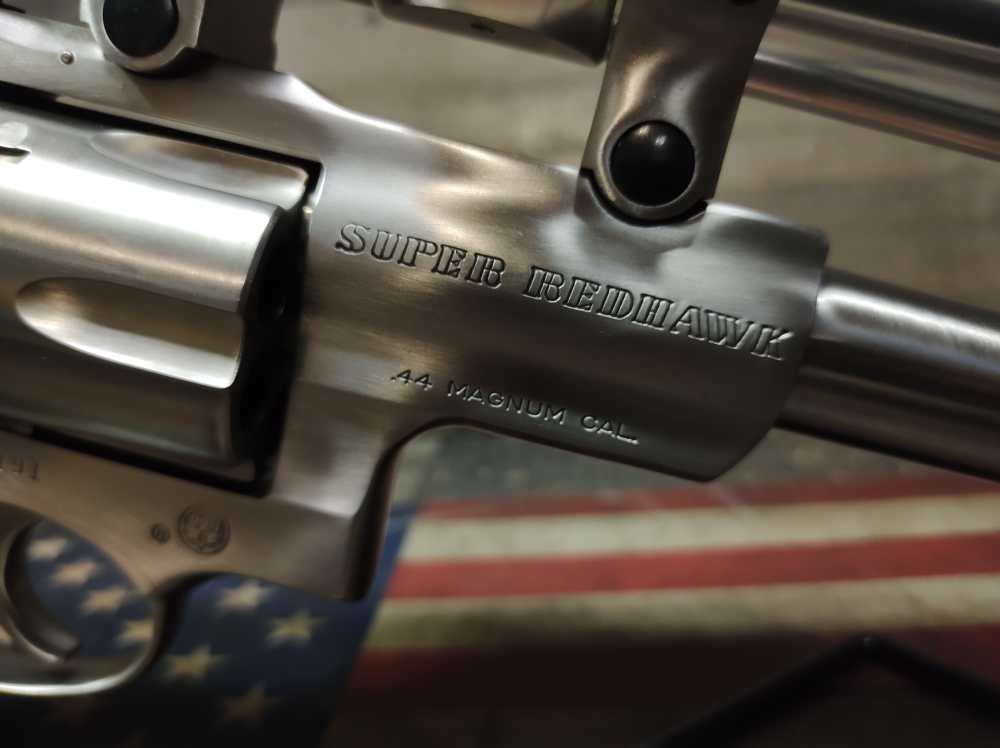 RUGER SUPER REDHAWK 44 MAG 7.5"Brl w/ Tasco 2x22 Pro-Class Scope Mfg1997 NR-img-18