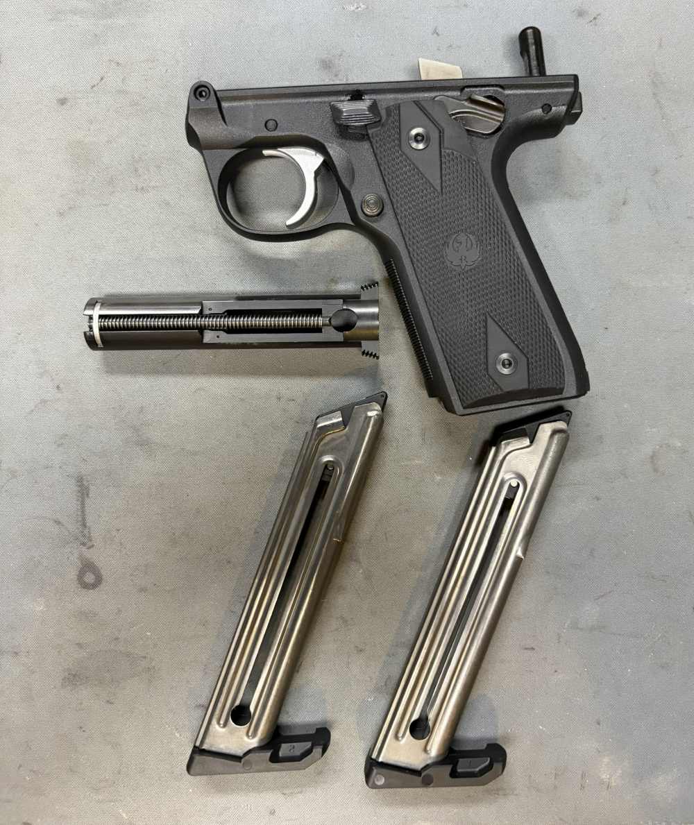 RUGER MKIV 22/45 GRIP FRAME WITH EXTRAS-img-0