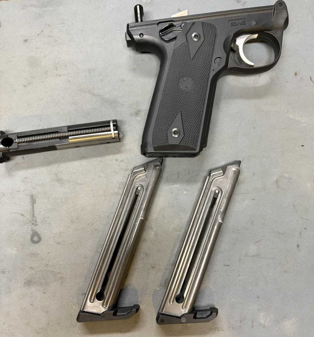 RUGER MKIV 22/45 GRIP FRAME WITH EXTRAS-img-1