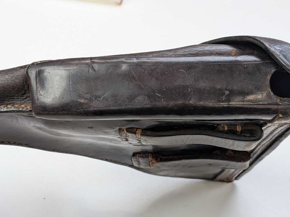 Pre WW1 Imperial German P08 Luger holster, 1913 dated unit marked. #2003-img-9