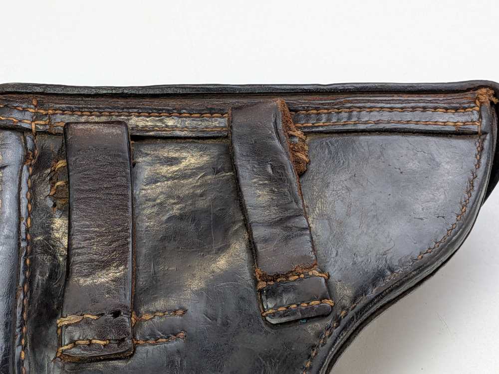 Pre WW1 Imperial German P08 Luger holster, 1913 dated unit marked. #2003-img-6