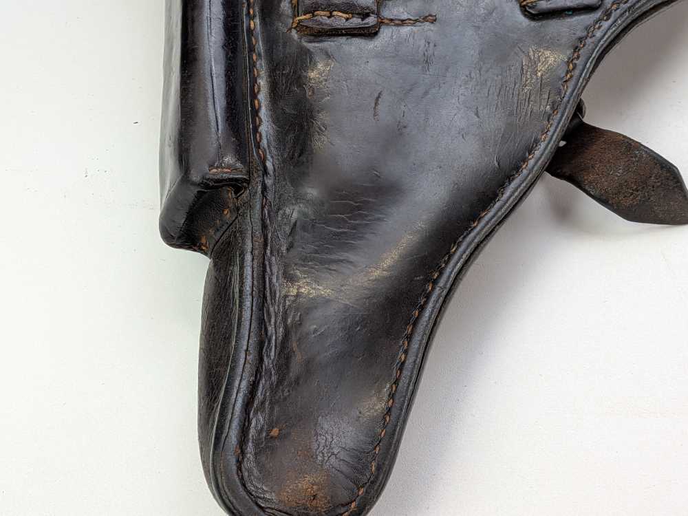 Pre WW1 Imperial German P08 Luger holster, 1913 dated unit marked. #2003-img-7