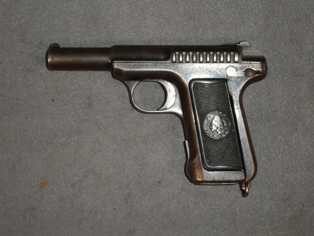 Savage Model 1907 Pistol, .32 ACP, w/ Lanyard Loop-img-1