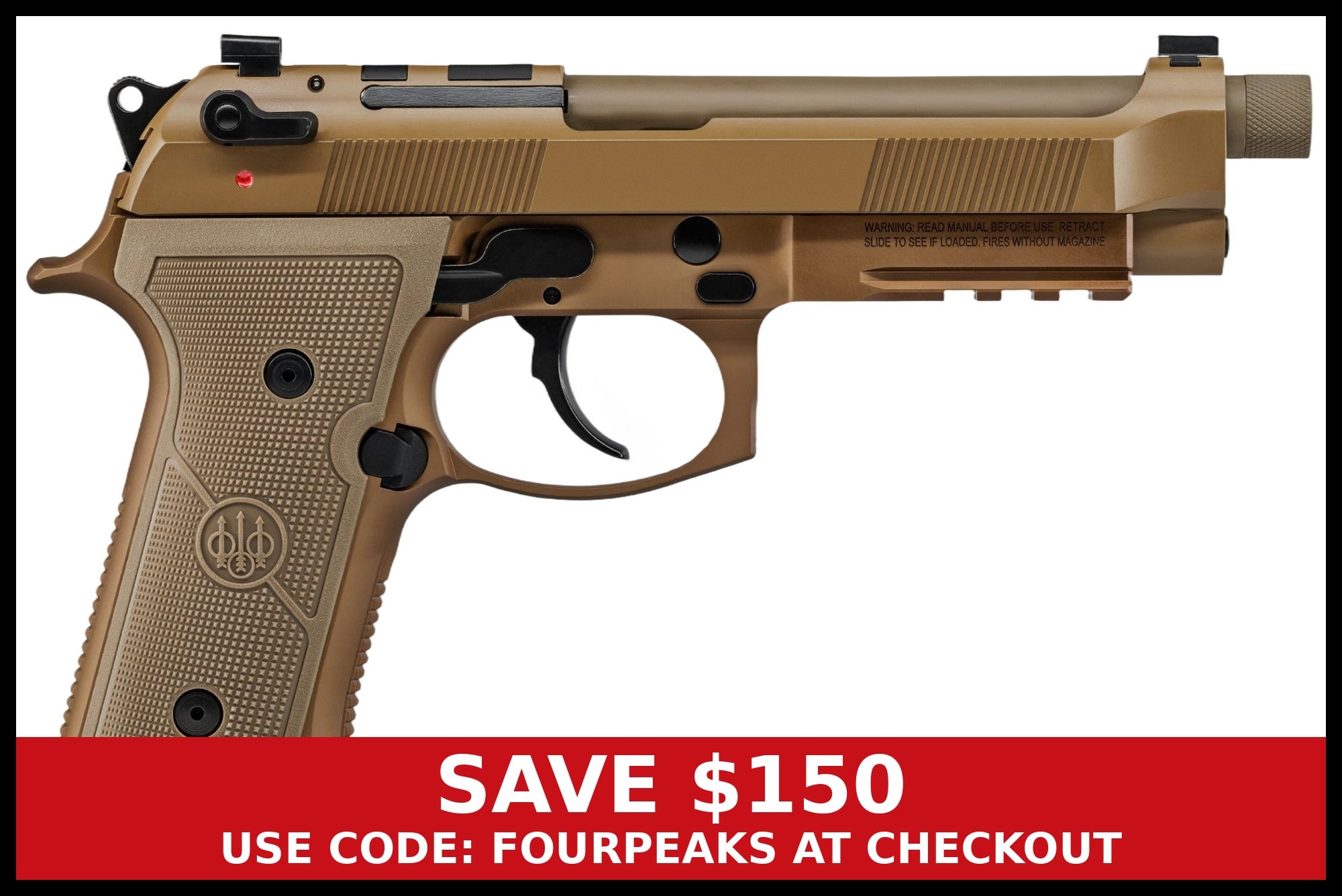 Beretta USA M9A4 9mm Luger 5.10 Flat Dark Earth Cerakote-img-0